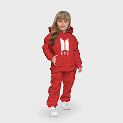 Детский костюм оверсайз BTS J-HOPE, цвет: красный — фото 2