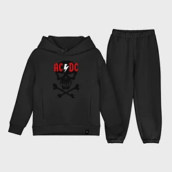 Детский костюм оверсайз AC/DC Skull, цвет: черный