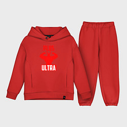 Детский костюм оверсайз PLUS ULTRA красный, цвет: красный
