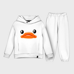 Детский костюм оверсайз Утка, цвет: белый