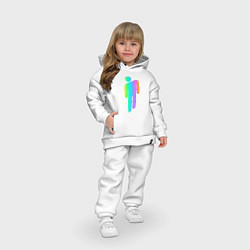 Детский костюм оверсайз Billie Eilish: Colour Manikin, цвет: белый — фото 2