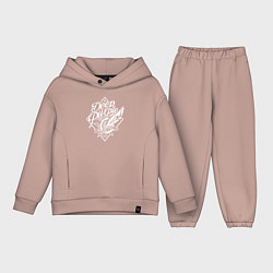 Детский костюм оверсайз Deep Purple: Machine Head, цвет: пыльно-розовый