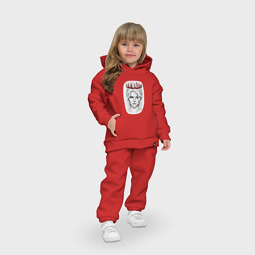 Детский костюм оверсайз Цирилла / Красный – фото 3
