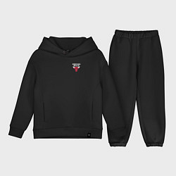 Детский костюм оверсайз CHICAGO BULLS, цвет: черный
