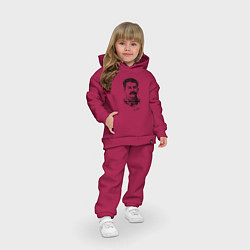Детский костюм оверсайз Товарищ Сталин, цвет: маджента — фото 2