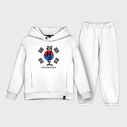 Детский костюм оверсайз Taekwondo, цвет: белый