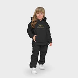 Детский костюм оверсайз Алтай Gold Classic, цвет: черный — фото 2