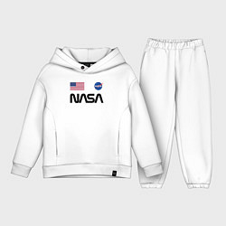 Детский костюм оверсайз NASA НАСА, цвет: белый