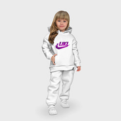 Детский костюм оверсайз LIKE, цвет: белый — фото 2