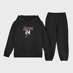 Детский костюм оверсайз LA LAKERS, цвет: черный