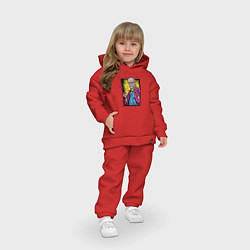 Детский костюм оверсайз Зигмунд Фрейд, цвет: красный — фото 2