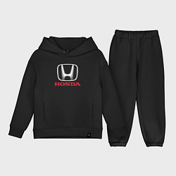Детский костюм оверсайз HONDA, цвет: черный