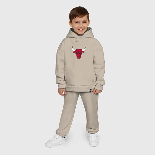 Детский костюм оверсайз Chicago Bulls / Миндальный – фото 4