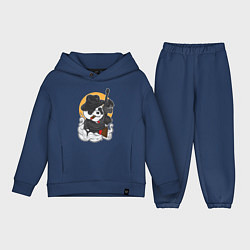 Детский костюм оверсайз Panda Gangster, цвет: тёмно-синий