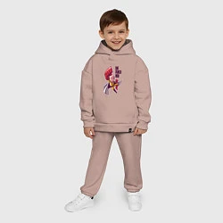 Детский костюм оверсайз С одного удара, цвет: пыльно-розовый — фото 2