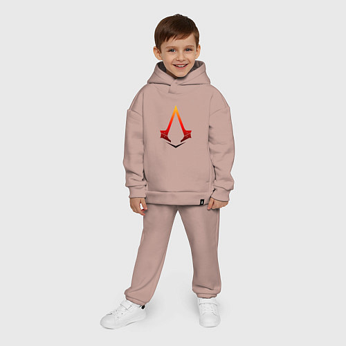 Детский костюм оверсайз Assassins Creed / Пыльно-розовый – фото 4