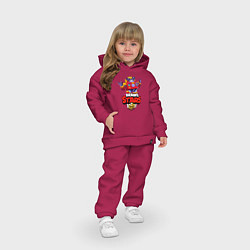 Детский костюм оверсайз Вольт - Brawl Stars, цвет: маджента — фото 2