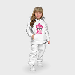Детский костюм оверсайз Pinky Pie hipster, цвет: белый — фото 2