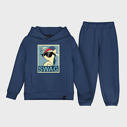 Детский костюм оверсайз Rainbow Dash swag, цвет: тёмно-синий