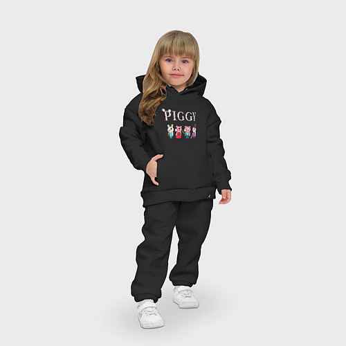 Детский костюм оверсайз ROBLOX PIGGY / Черный – фото 3
