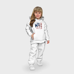 Детский костюм оверсайз Нью-Йорк Сити, цвет: белый — фото 2