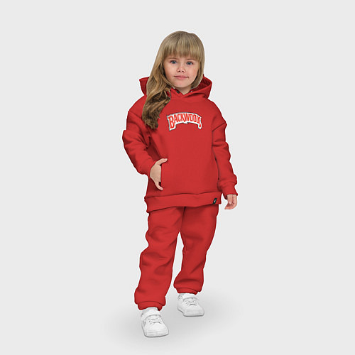 Детский костюм оверсайз BACKWOODS / Красный – фото 3