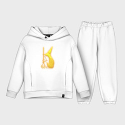 Детский костюм оверсайз Золотой ежик, цвет: белый