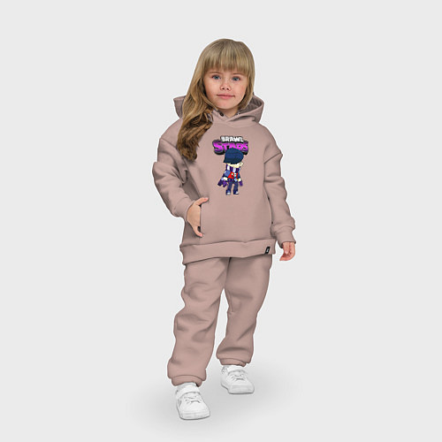 Детский костюм оверсайз Brawl StarsEdgar / Пыльно-розовый – фото 3