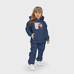 Детский костюм оверсайз Искусство, цвет: тёмно-синий — фото 2