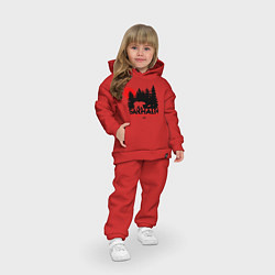 Детский костюм оверсайз Sakhalin forever, цвет: красный — фото 2