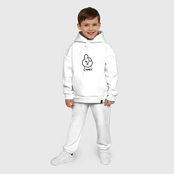 Детский костюм оверсайз COOKY BTS, цвет: белый — фото 2