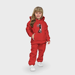 Детский костюм оверсайз Евангелион, цвет: красный — фото 2