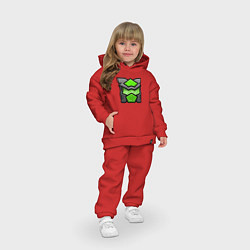 Детский костюм оверсайз Geometry Dash: Doom Z, цвет: красный — фото 2