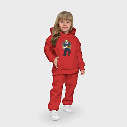 Детский костюм оверсайз ПИТБУЛЬ SECURITY Z, цвет: красный — фото 2