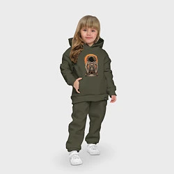 Детский костюм оверсайз Космонавт диджей - cosmo DJ, цвет: хаки — фото 2