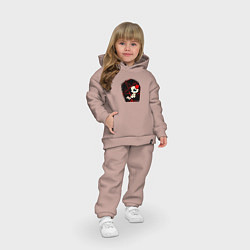 Детский костюм оверсайз Isaac girl, цвет: пыльно-розовый — фото 2