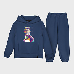 Детский костюм оверсайз Bravo! Ronaldo!, цвет: тёмно-синий