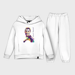 Детский костюм оверсайз Bravo! Ronaldo!, цвет: белый