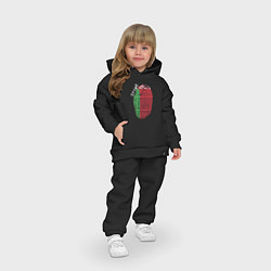 Детский костюм оверсайз Беларусь - Отпечаток, цвет: черный — фото 2