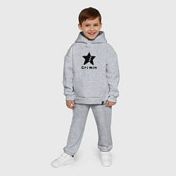 Детский костюм оверсайз Crimin бренд One Piece, цвет: меланж — фото 2