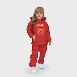 Детский костюм оверсайз Яна лучшая, цвет: красный — фото 2