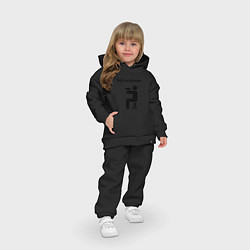 Детский костюм оверсайз Герб Хитрожопых, цвет: черный — фото 2