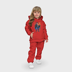 Детский костюм оверсайз Рой Мустанг, цвет: красный — фото 2