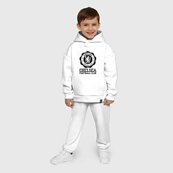 Детский костюм оверсайз Chelsea FC: Emblem, цвет: белый — фото 2