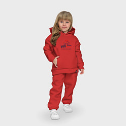 Детский костюм оверсайз Stay Home, цвет: красный — фото 2