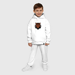 Детский костюм оверсайз Bad Tiger, цвет: белый — фото 2