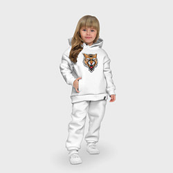 Детский костюм оверсайз Tiger Scream, цвет: белый — фото 2