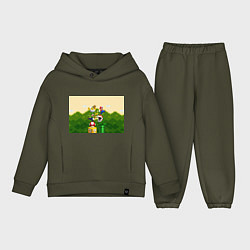 Детский костюм оверсайз Mario Coins, цвет: хаки