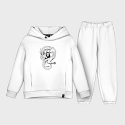 Детский костюм оверсайз Бог Каонаси и Хаку Унесённые призраками, цвет: белый