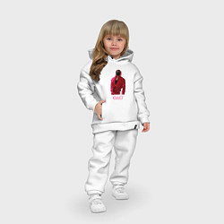 Детский костюм оверсайз Сериал - Игра в кальмара, цвет: белый — фото 2